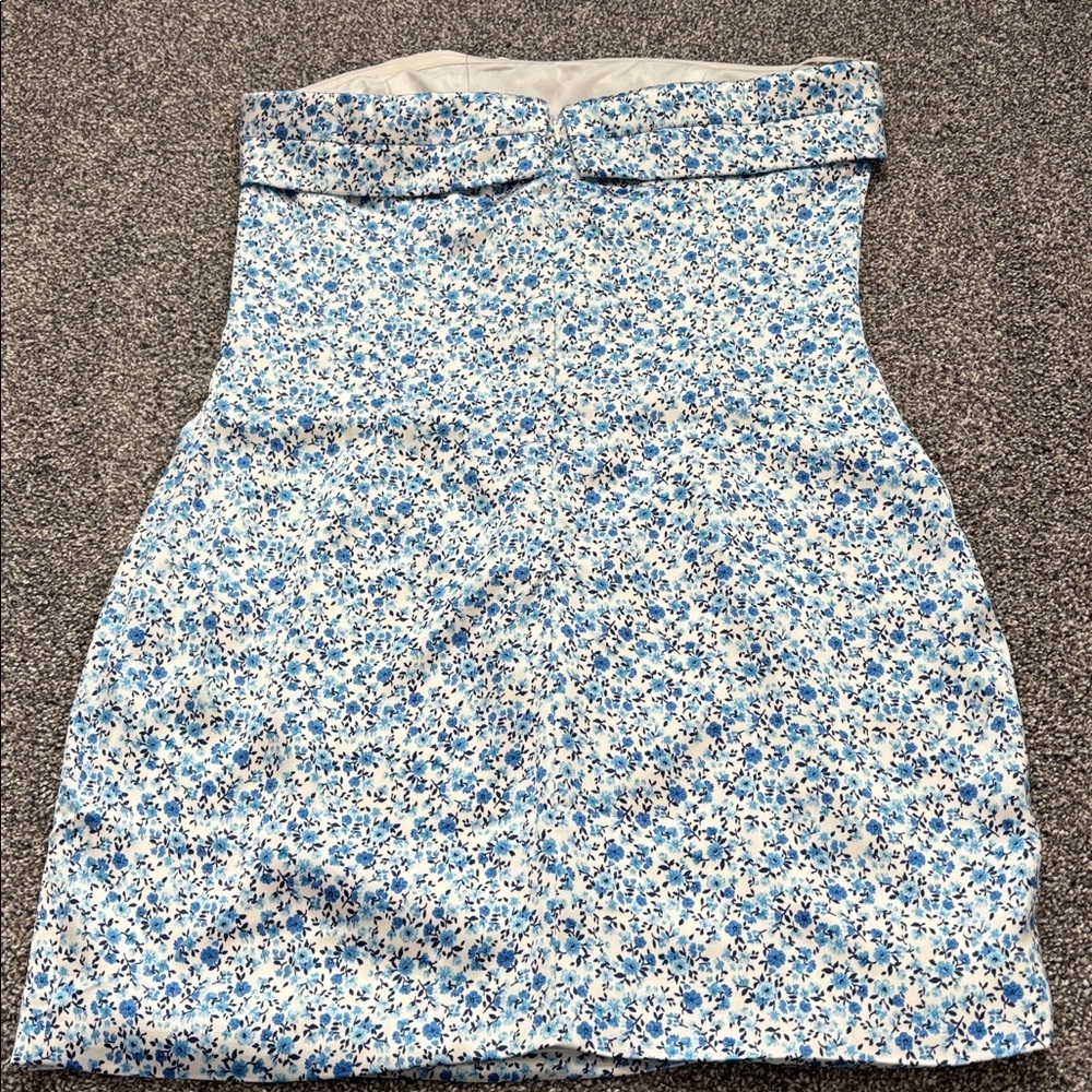 NWT Altar’d State Annalissy Floral Strapless Mini Dress Size Large - Picture 9 of 16